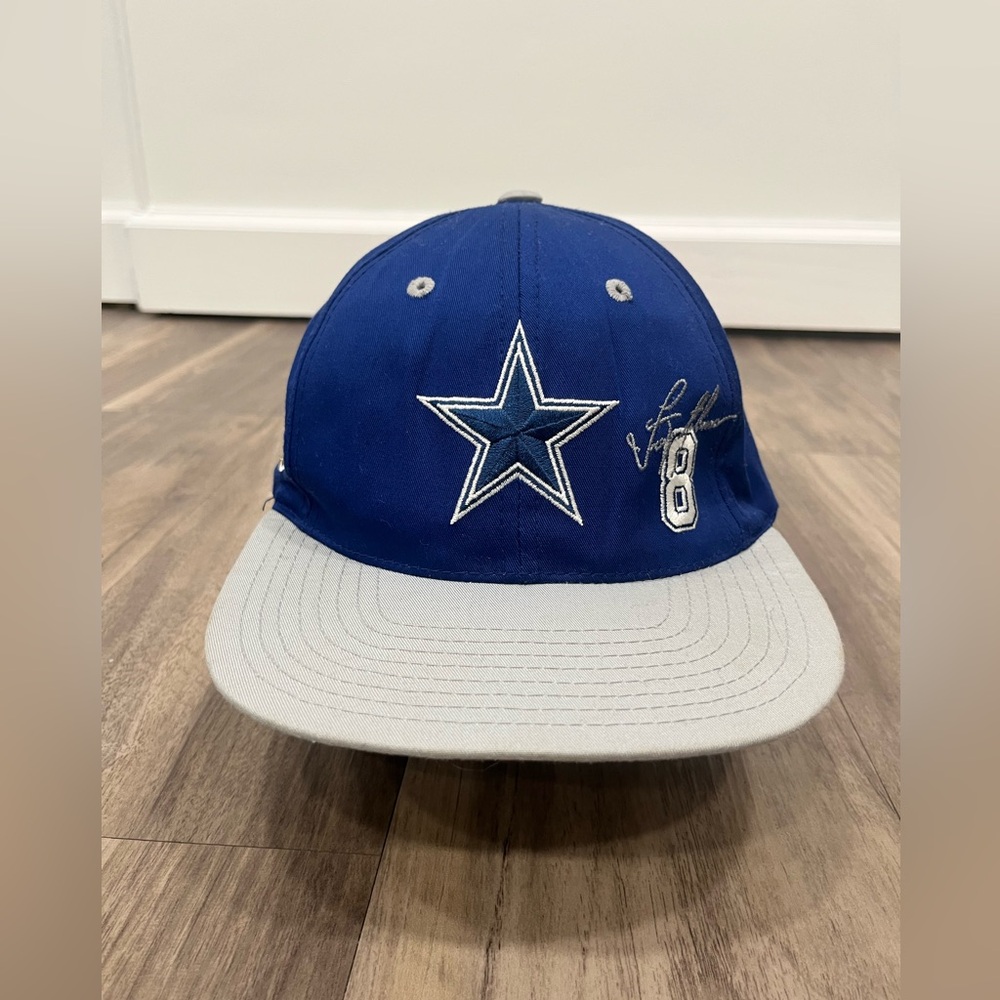 Dallas Cowboys Troy Aikman NFL Twins Enterprise Vintage Snapback Cap Hat